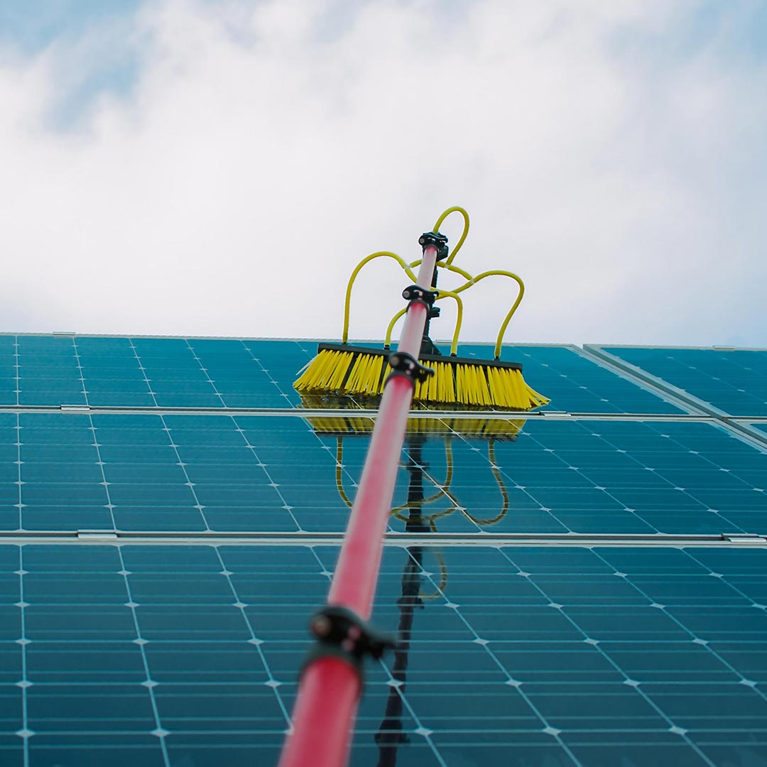Nettoyage de panneaux solaires