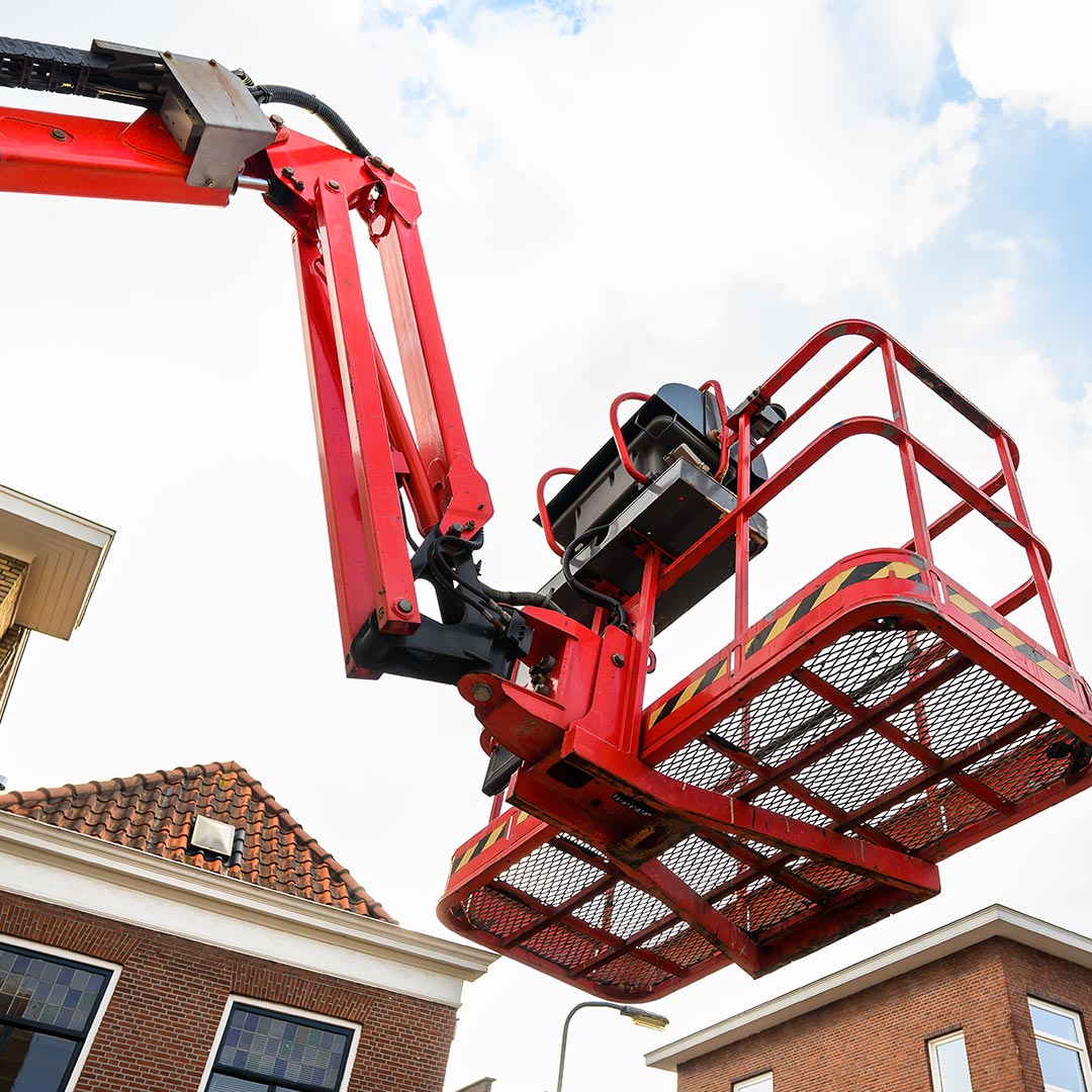 Travaux de facade par camion nacelle